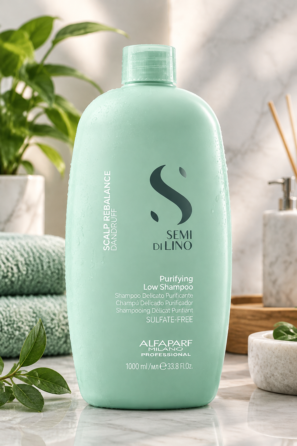 Semi di Lino Scalp Purifying Low Shampoo de 1L