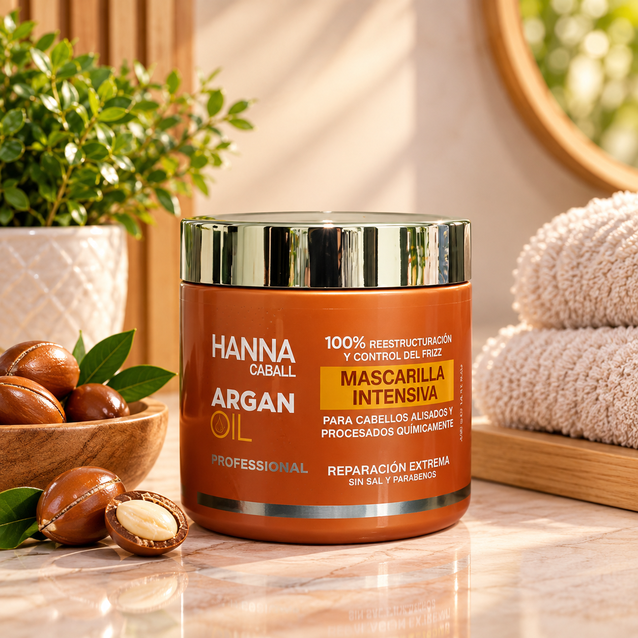Mascarilla Intensiva Argan Oil de Hanna Caball 400 ml