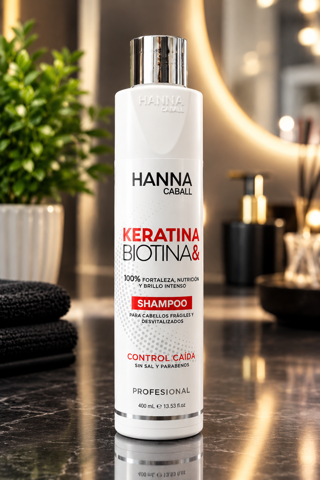 Shampoo Keratina & Biotina Hanna Caball 400 ml