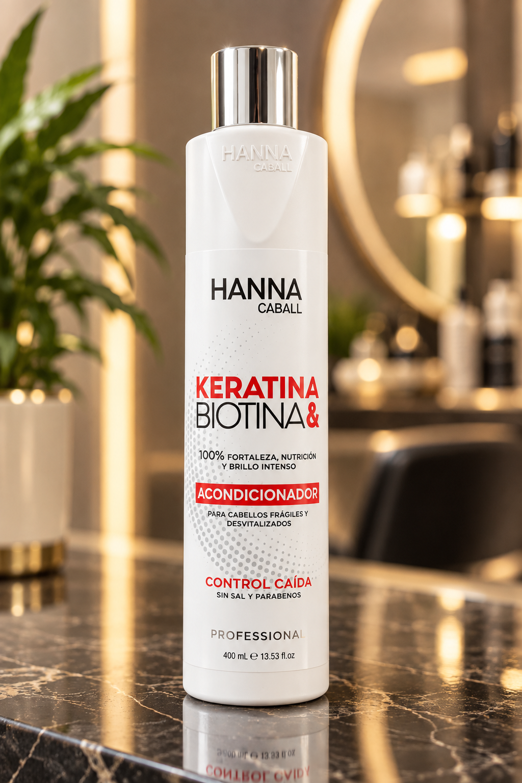 Acondicionador Keratina y Biotina Hanna Caball 400 ml