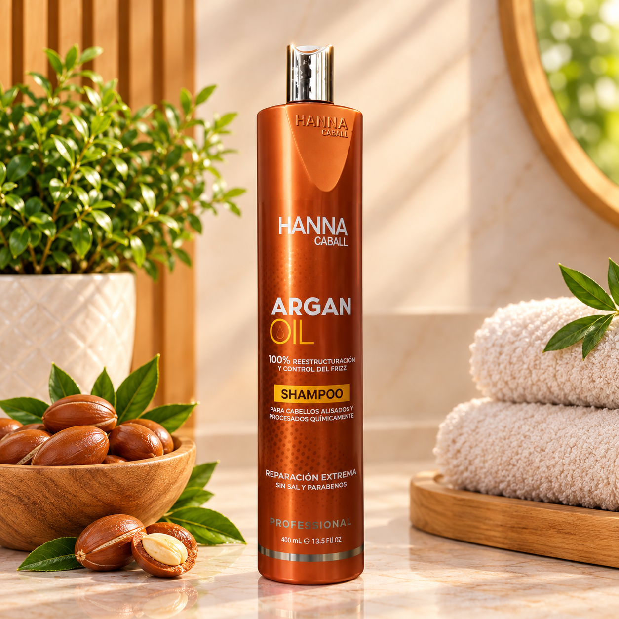 Shampoo Argan Oil Hanna Caball 400 ml